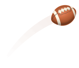 football with path